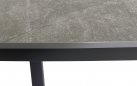 Ciemnoszary stół ogrodowy aluminiowy DAVOS 200  i blatem z kamienia spiekanego