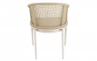 Beżowe krzesło ogrodowe jadalniane.Kioto 