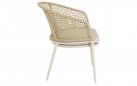 Beżowe krzesło ogrodowe jadalniane.Kioto 
