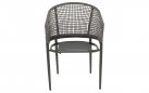 Szare krzesło ogrodowe jadalniane.Kioto nogi w kolorze antracyt.