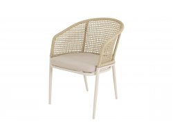 Beżowe krzesło ogrodowe jadalniane.Kioto 