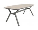 Nowoczesny stół ogrodowy ODENSE 200x100 podstawa antracyt i blat hpl drewnopodobny