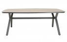 Nowoczesny stół ogrodowy ODENSE 200x100 podstawa antracyt i blat hpl drewnopodobny