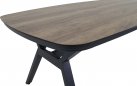 Nowoczesny stół ogrodowy ODENSE 200x100 podstawa antracyt i blat hpl drewnopodobny