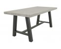 Stół ogrodowy aluminiowy FRESCO 180 z podstawą typu country grafitową blat kamień szary