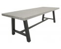 Stół ogrodowy aluminiowy FRESCO 250 z podstawą typu country grafitową blat kamień szary
