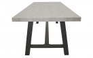 Stół ogrodowy aluminiowy FRESCO 250 z podstawą typu country grafitową blat kamień szary