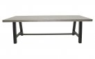 Stół ogrodowy aluminiowy FRESCO 250 z podstawą typu country grafitową blat kamień szary