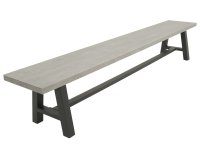 Ława ogrodowa FRESCO 250 z siedziskiem z kamienia spiekanego
