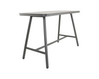 Grafitowy stół barowy MILAZZO 150 z blatem z hpl 'beton look'