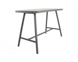 Grafitowy stół barowy MILAZZO 150 z blatem z hpl 'beton look'