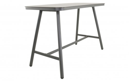 Grafitowy stół barowy MILAZZO 150 z blatem z hpl 'beton look'