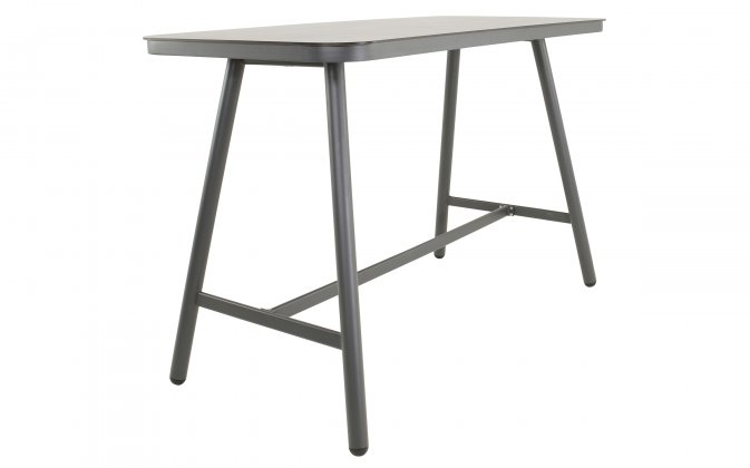 Grafitowy stół barowy MILAZZO 150 z blatem z hpl 'beton look'