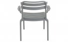 Fotel wypoczynkowy TORVI z polipropylenu z sztaplowania szary