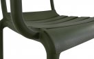 Fotel wypoczynkowy TORVI z polipropylenu z sztaplowania zielony