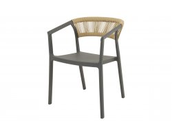 TERRASA Krzesło ogrodowe sztaplowane polipropylen