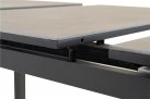 Rozkładany stół ogrodowy LAGOS 200-260 grafitowy aluminiowy blat SPC szarobeżowy