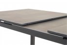 Rozkładany stół ogrodowy LAGOS 130-160 cm grafitowy aluminiowy blat SPC