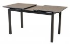 Rozkładany stół ogrodowy LAGOS 130-160 cm grafitowy aluminiowy blat SPC