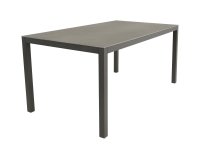 Aluminiowy ciemnoszary stół ogrodowy aluminiowy LAGOS 160 z blatem SPC szarym