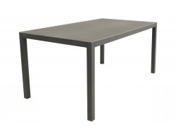 Aluminiowy ciemnoszary stół ogrodowy aluminiowy LAGOS 160 z blatem SPC szarym