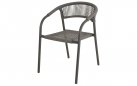 Krzesło ogrodowe sztaplowane NAGANO lina polipropylenowa antracyt