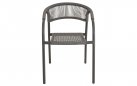 Krzesło ogrodowe sztaplowane NAGANO lina polipropylenowa antracyt