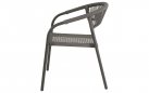 Krzesło ogrodowe sztaplowane NAGANO lina polipropylenowa antracyt