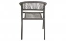 Krzesło ogrodowe sztaplowane NAGANO lina polipropylenowa antracyt