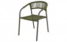 Krzesło ogrodowe sztaplowane NAGANO lina polipropylenowa zielona