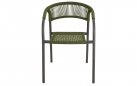 Krzesło ogrodowe sztaplowane NAGANO lina polipropylenowa zielona