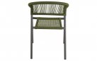 Krzesło ogrodowe sztaplowane NAGANO lina polipropylenowa zielona