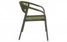 Krzesło ogrodowe sztaplowane NAGANO lina polipropylenowa zielona