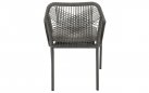 Krzesło ogrodowe sztaplowane AKITA lina polipropylenowa grafitowa