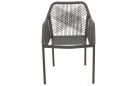 Krzesło ogrodowe sztaplowane AKITA lina polipropylenowa grafitowa