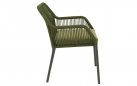 Krzesło ogrodowe sztaplowane AKITA lina polipropylenowa zielona