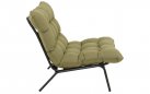 Fotele ogrodowe s pikowanymi poduszkami Zenzo oliwkowa poduszka