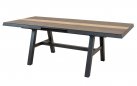 Aluminiowy ciemnoszary rozkładany stół ogrodowy aluminiowy BRIXTON 243-303 HPL | sklep Dekko