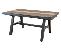 Aluminiowy ciemnoszary rozkładany stół ogrodowy aluminiowy BRIXTON 243-303 HPL | sklep Dekko