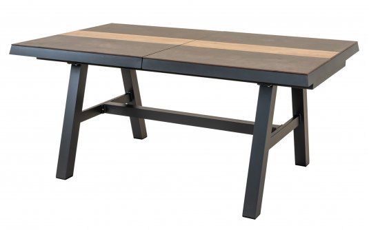 Aluminiowy ciemnoszary rozkładany stół ogrodowy aluminiowy BRIXTON 243-303 HPL | sklep Dekko Aluminiowy ciemnoszary rozkładany stół ogrodowy aluminiowy BRIXTON 243-303 HPL | sklep Dekko