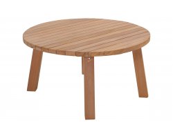 Stolik ogrodowy okrągły LOUNG teak naturalny Ø80×40 cm
