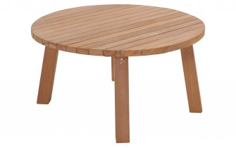Stolik ogrodowy okrągły LOUNG teak naturalny Ø80×40 cm