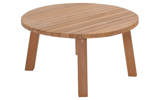 Stolik ogrodowy okrągły LOUNG teak naturalny Ø80×40 cm Stolik ogrodowy okrągły LOUNG teak naturalny Ø80×40 cm