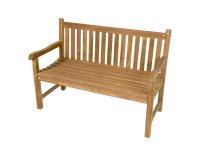 Ławka ogrodowa z drewna tekowego 130 cm