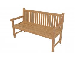 Ławka ogrodowa z drewna tekowego 150 cm