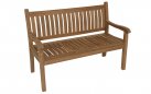 Ławka ogrodowa CEFALU o szerokości 130 cm, z drewna tekowego
