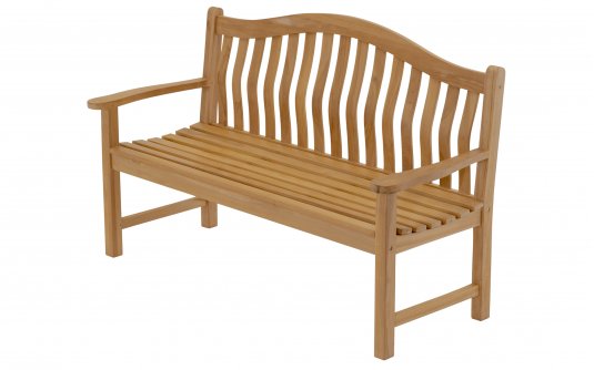 Ławka, ogrodowa, ergonomicznym kształcie ERGO i szerokości 158 cm z drewna tekowego Ławka, ogrodowa, ergonomicznym kształcie ERGO i szerokości 158 cm z drewna tekowego