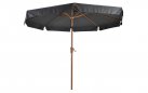 Parasol ogrodowy średnicy 3 m z nogą centralną o wyglądzie drewna za aluminium