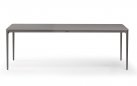 Antracytowy stół ogrodowy 220 x 100 cm w całości wykonany z aluminium bahamas