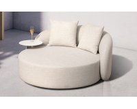 Leżanka ogrodowa w jasnobeżowa COSY Daybed Olefin